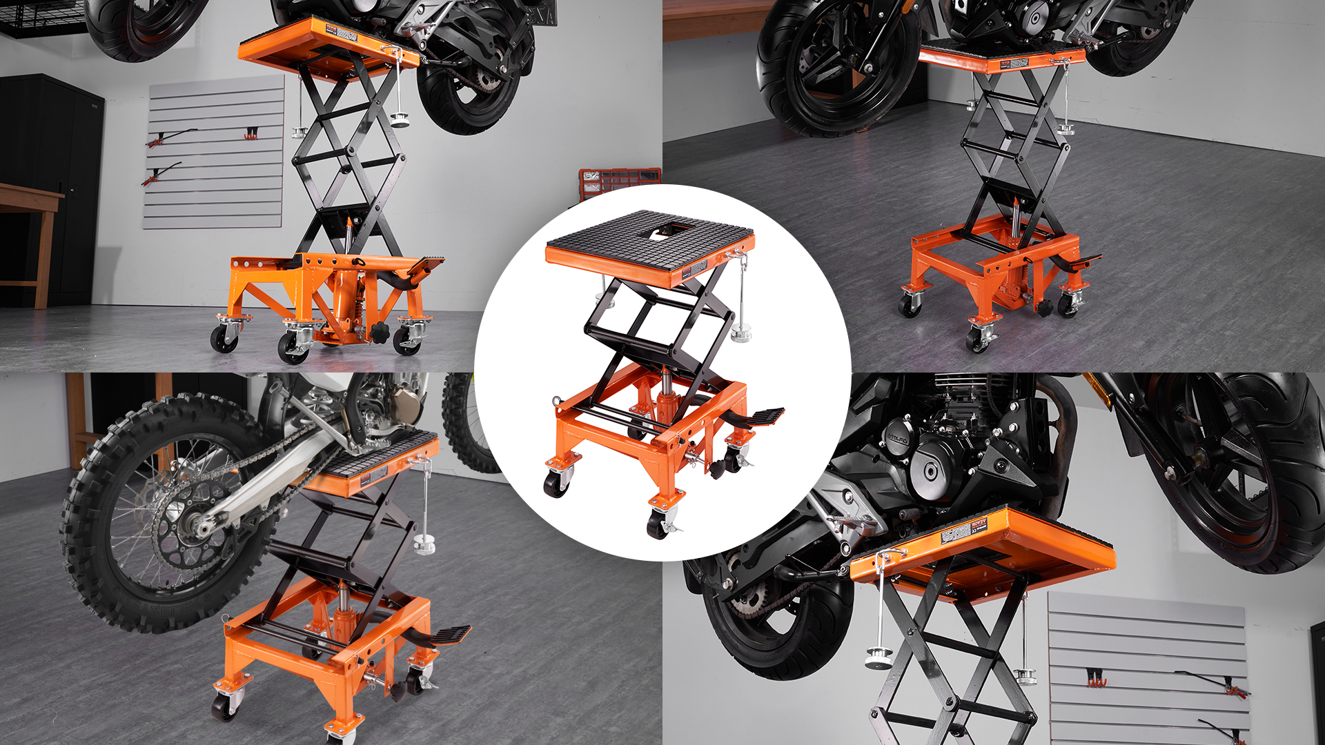 Watch VEVOR 350 LBS Hydraulic Motorcycle Lift Table on Amazon Live